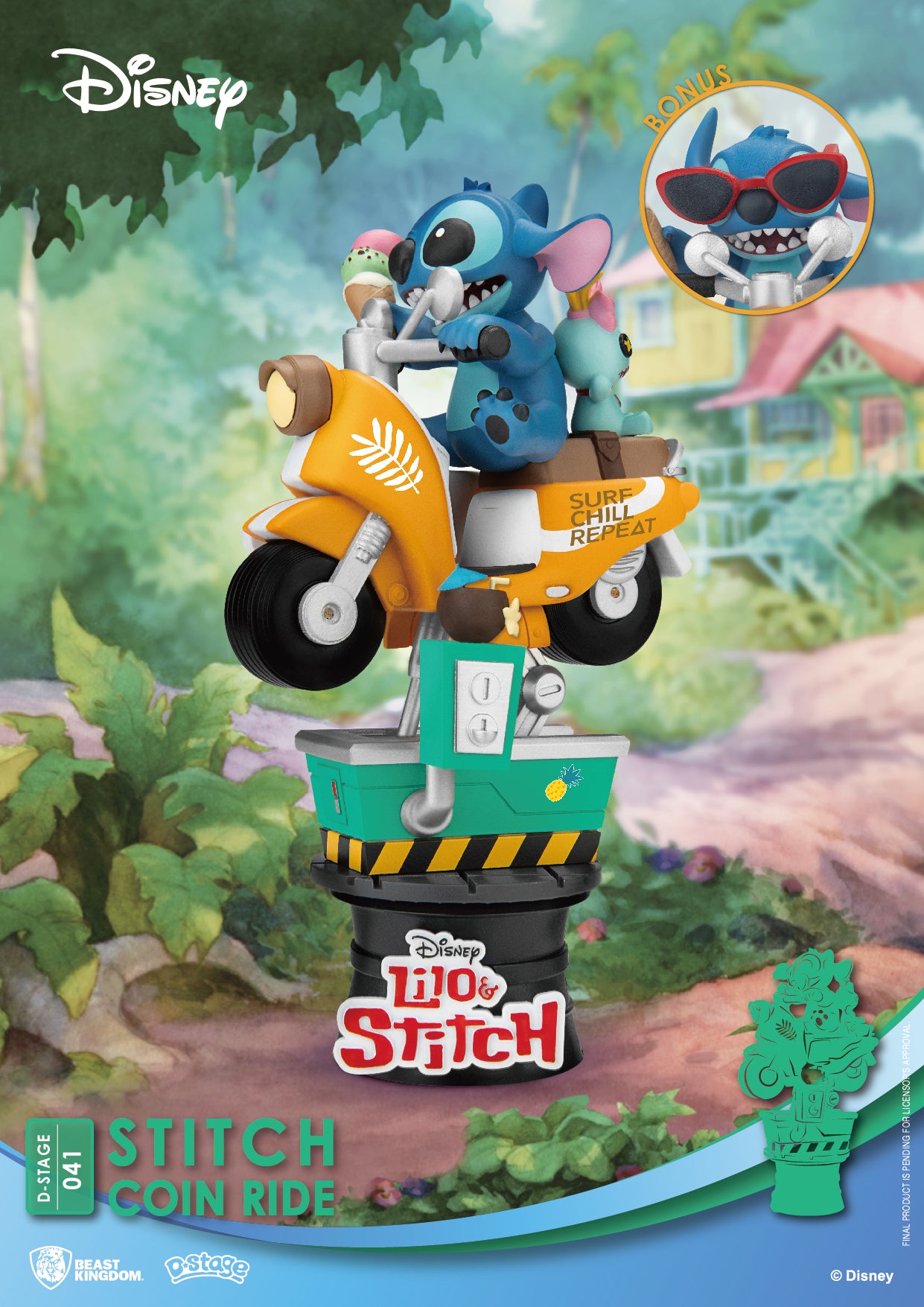 LILO & STITCH - Stitch Coin Ride - Diorama D-Stage 15.5cm