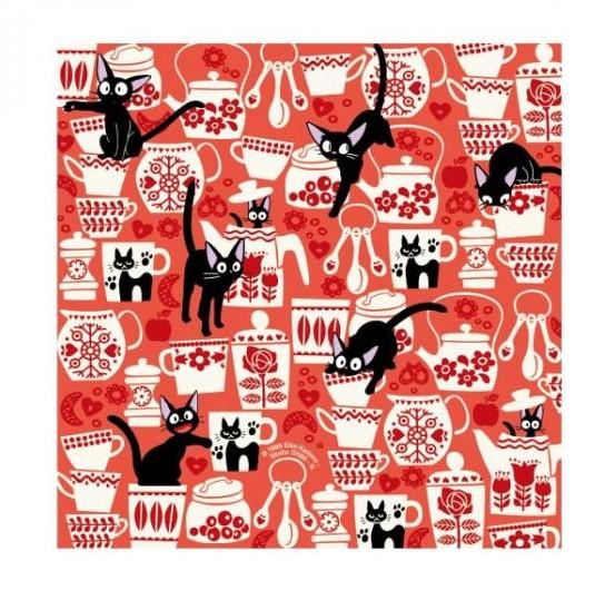 KIKI'S LIEFERSERVICE - Jiji & Blumen - Chiyogami-Papier 15x15cm