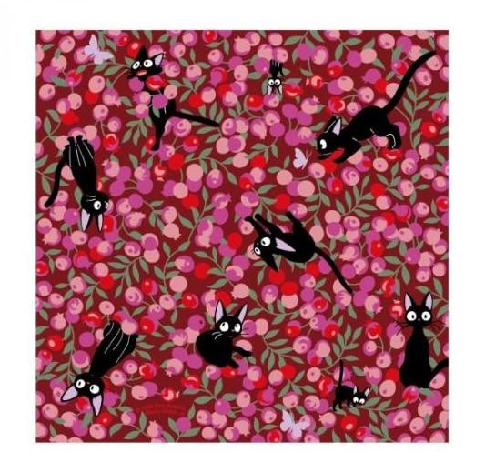 KIKI'S LIEFERSERVICE - Jiji & Blumen - Chiyogami-Papier 15x15cm