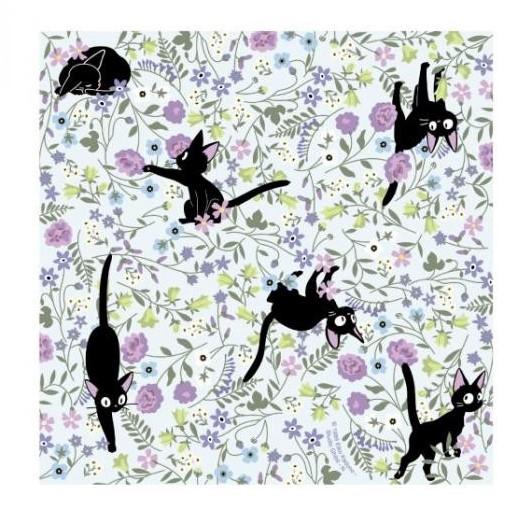 KIKI'S LIEFERSERVICE - Jiji & Blumen - Chiyogami-Papier 15x15cm