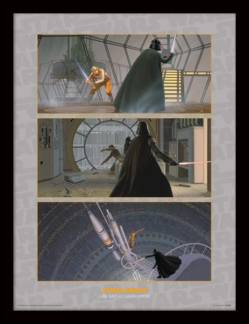 STAR WARS – Sammlerdruck HQ 32X42 – Luke kämpft gegen Darth Vader