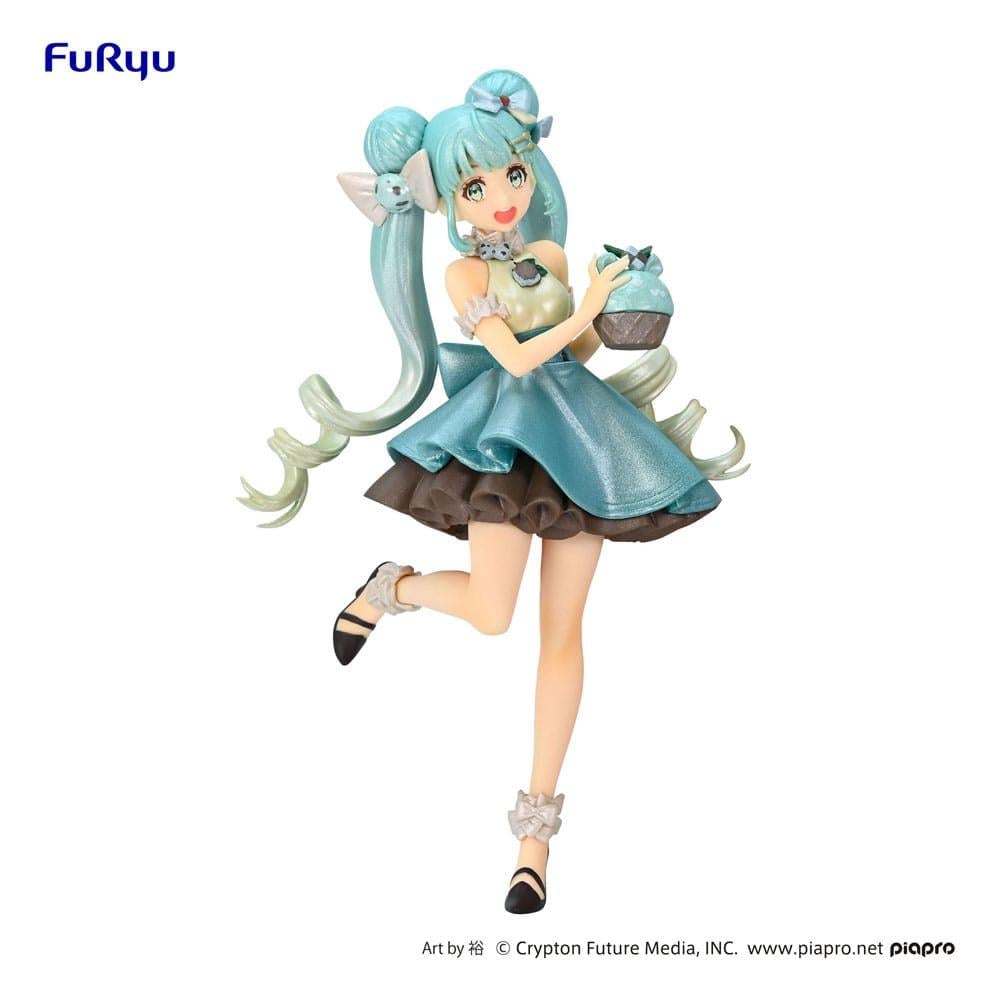 HATSUNE MIKU – Schokoladen-Mint-Perlenfarbe – Statue 17 cm