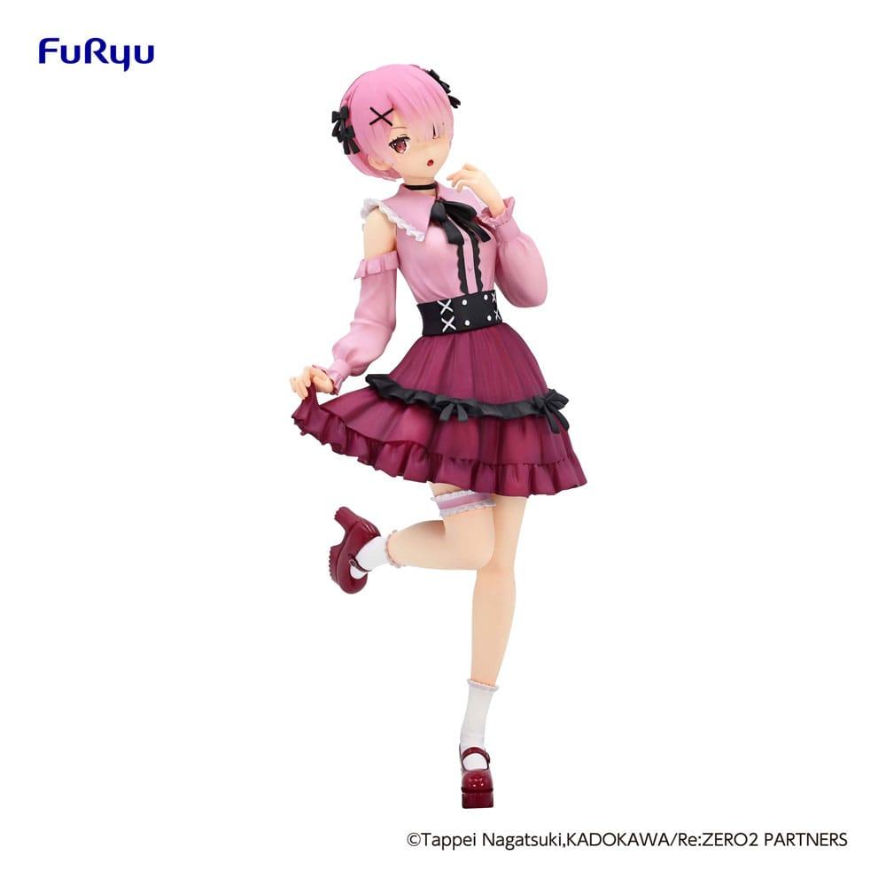 RE ZERO - Rahmen „Girly Outfit Pink“ – Statue Trio-Try-It 21cm