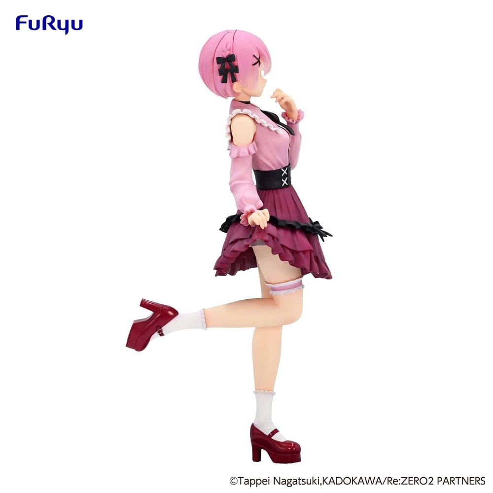 RE ZERO - Rahmen „Girly Outfit Pink“ – Statue Trio-Try-It 21cm