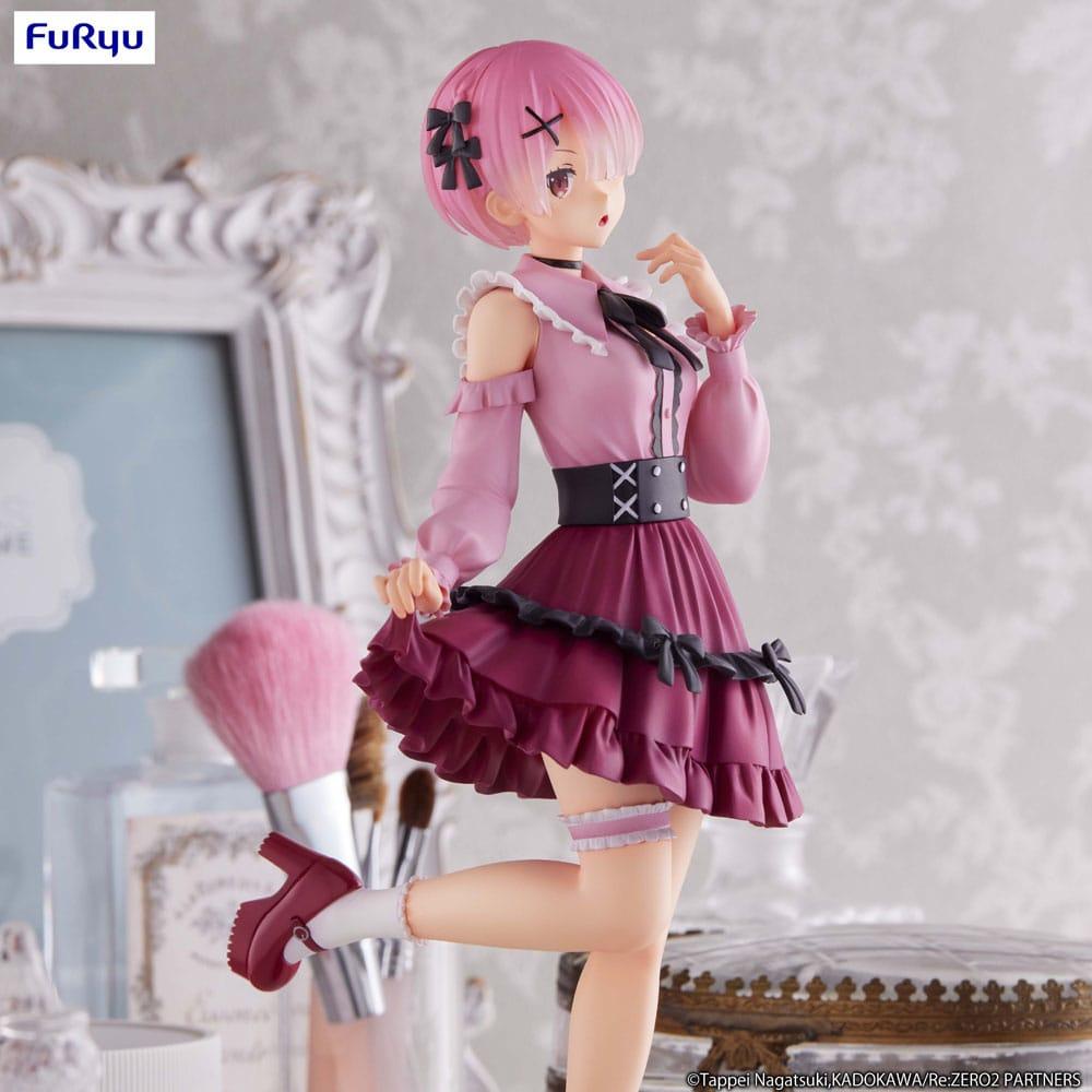 RE ZERO - Rahmen „Girly Outfit Pink“ – Statue Trio-Try-It 21cm