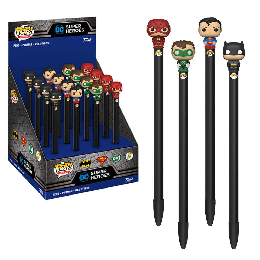 DC COMICS – Pen Toppers Display Funko POP (Box 16 Stück)