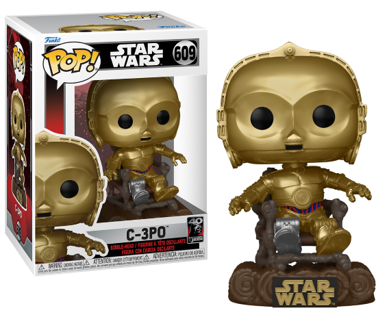 STAR WARS 6 „40TH ANNIVERSARY“ – POP Nr. 609 – C3PO auf Stuhl