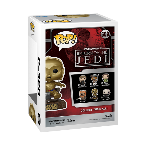 STAR WARS 6 „40TH ANNIVERSARY“ – POP Nr. 609 – C3PO auf Stuhl