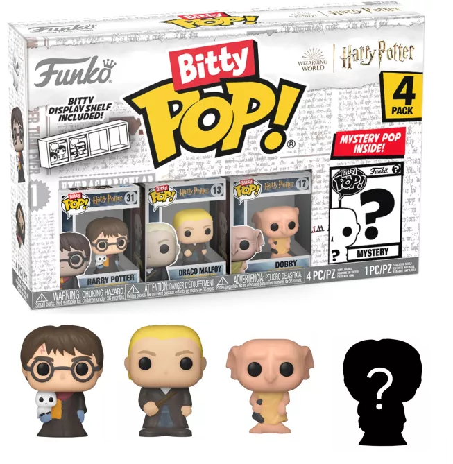 HARRY POTTER – Bitty Pop 4er-Pack 2,5 cm – Harry im Gewand mit Schal