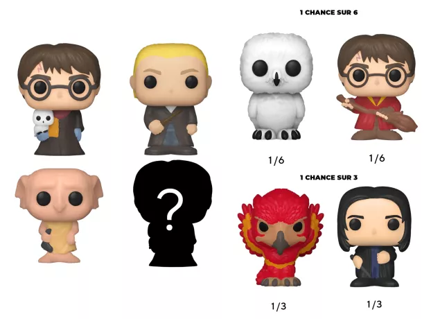 HARRY POTTER – Bitty Pop 4er-Pack 2,5 cm – Harry im Gewand mit Schal
