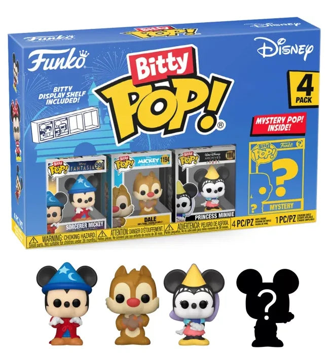 DISNEY – Bitty Pop 4er-Pack 2,5 cm – Zauberer Mickey