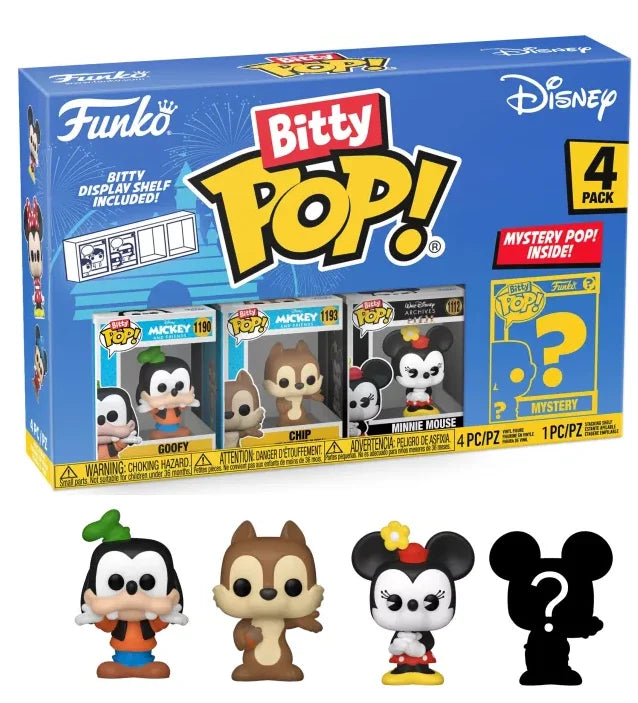 DISNEY – Bitty Pop 4er-Pack 2,5 cm – Goofy