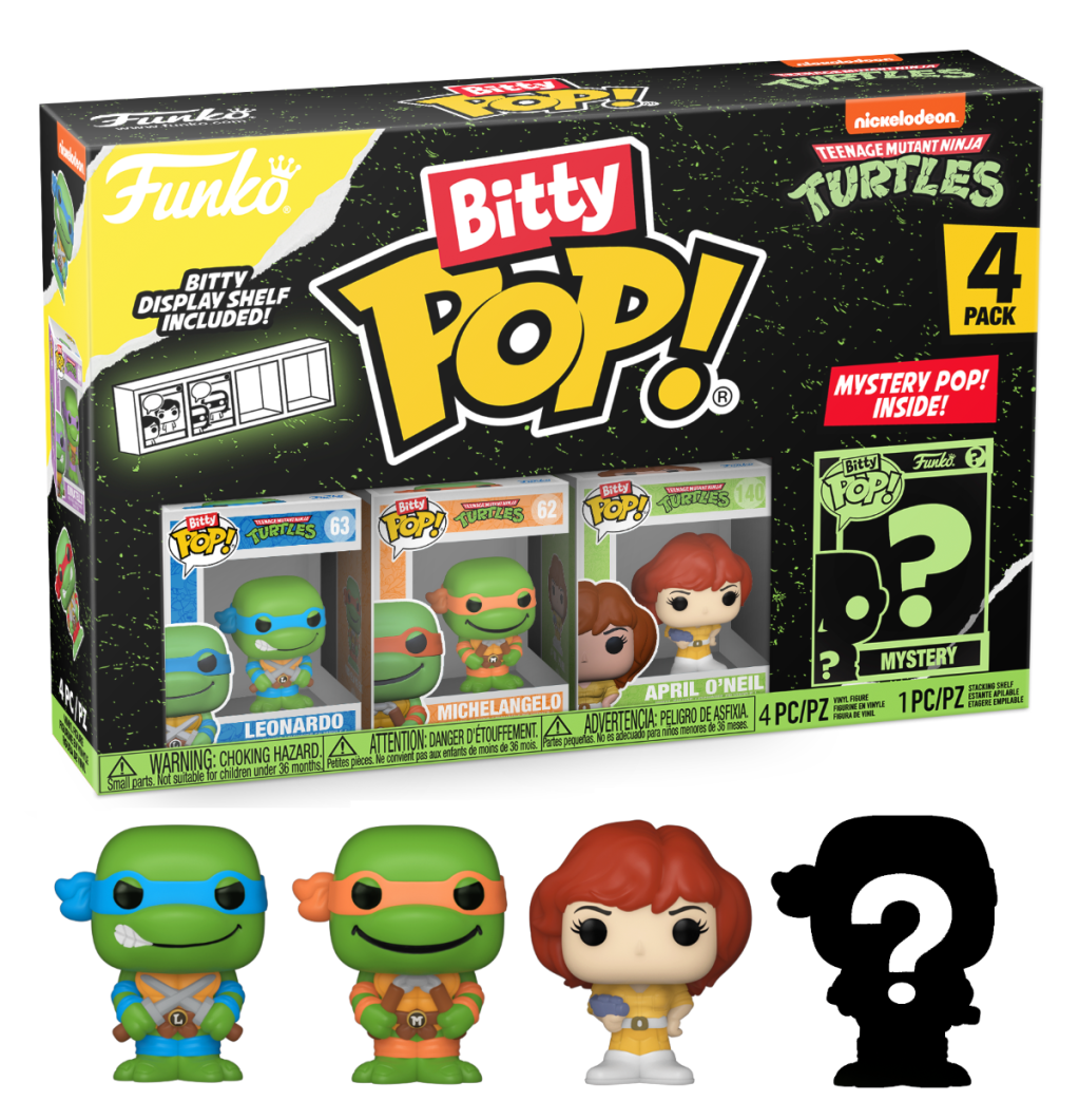 TEENAGE MUTANT NINJA TURTLES – Bitty Pop 4er-Pack 2,5 cm – Leonardo