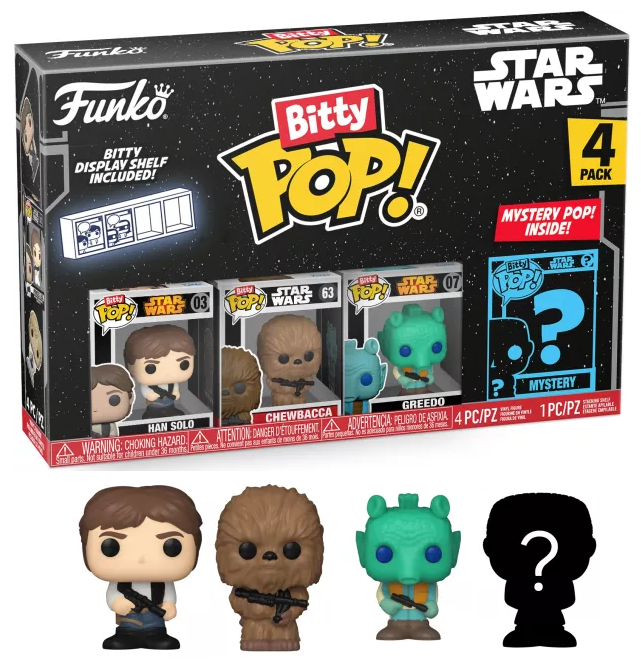 STAR WARS – Bitty Pop 4er-Pack 2,5 cm – Han Solo