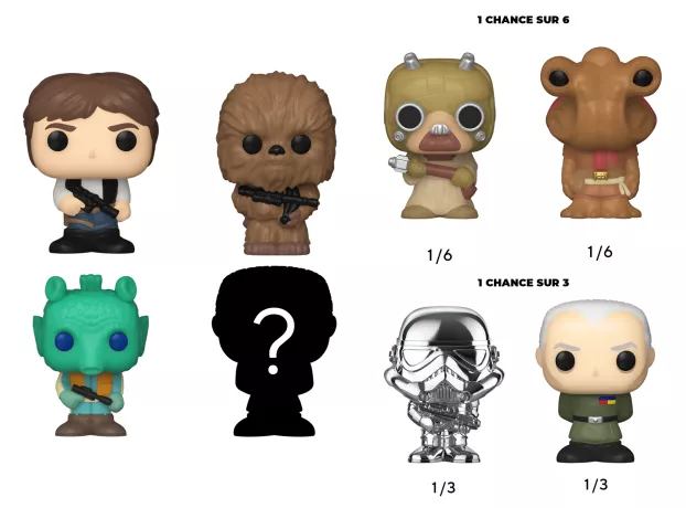 STAR WARS – Bitty Pop 4er-Pack 2,5 cm – Han Solo