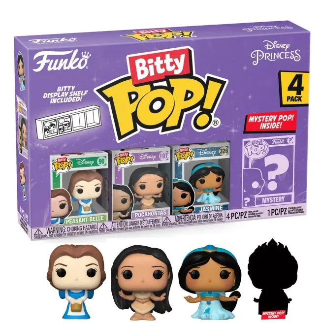 DISNEY PRINCESS – Bitty Pop 4er-Pack 2,5 cm – Belle