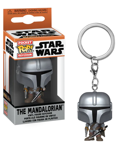 THE MANDALORIAN - Pocket Pop Schlüsselanhänger - Der Mandalorianer mit Darksaber