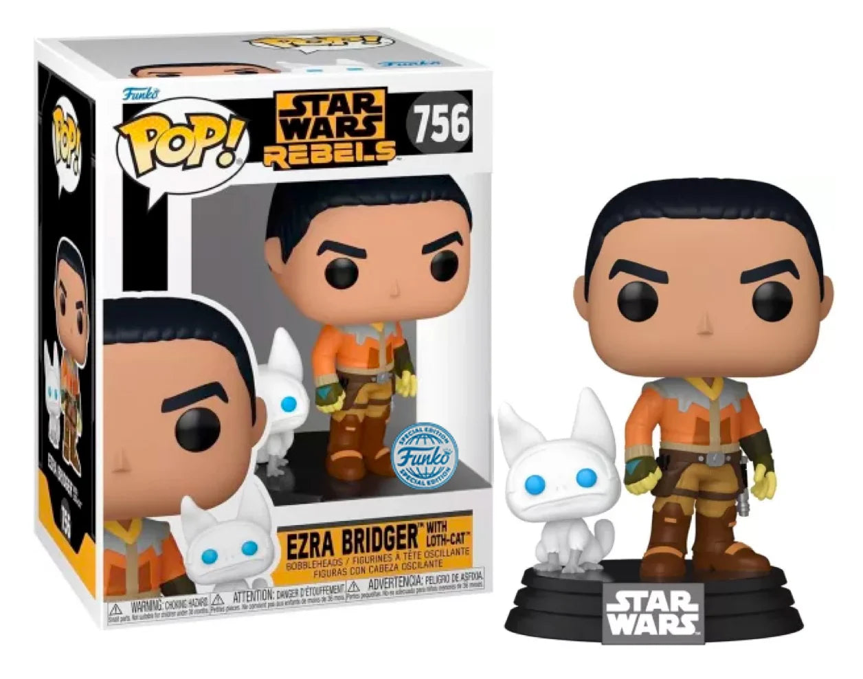 STAR WARS REBELS - POP & Buddy N° 756 - Ezra with Loth-cat