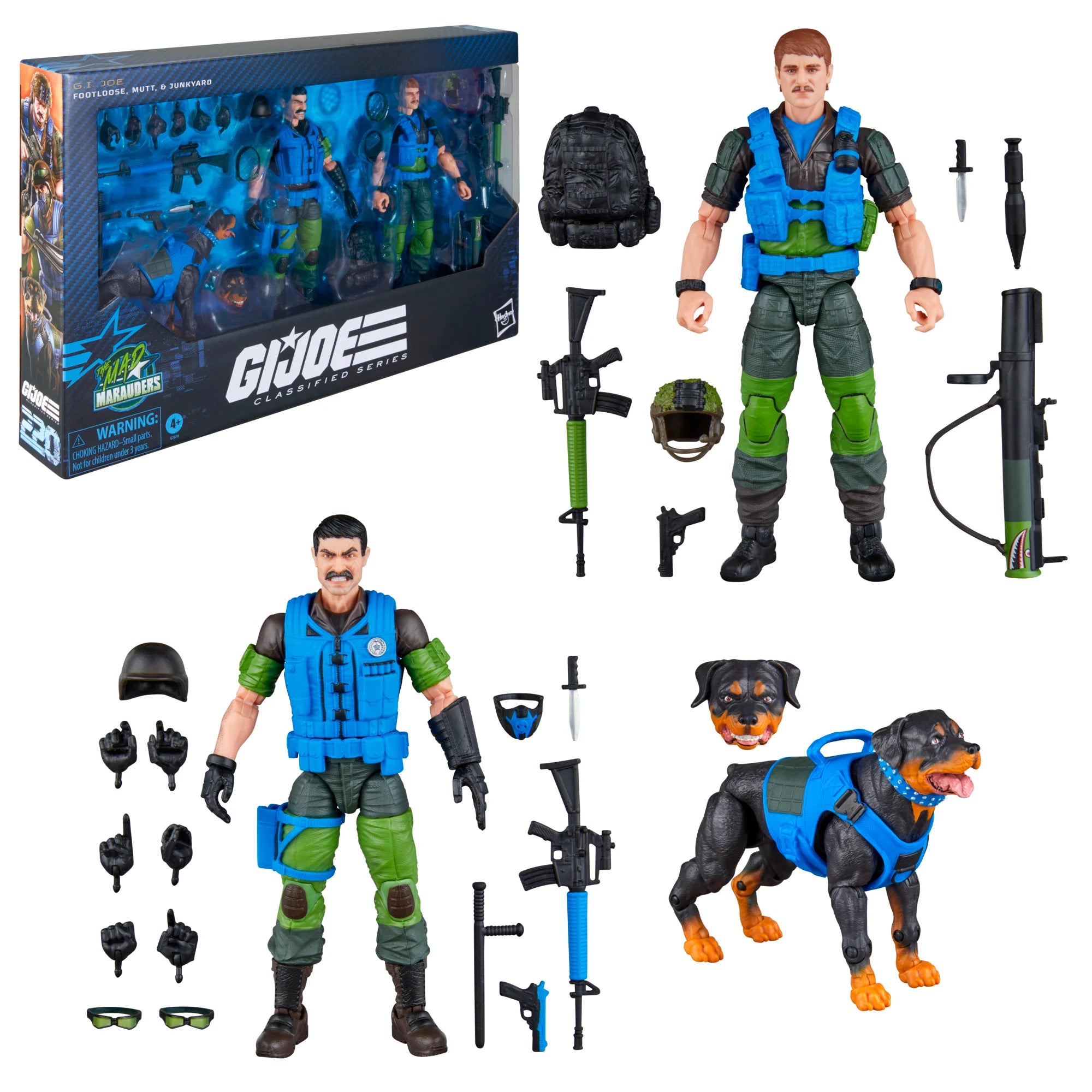 GI JOE - Footloose, Mutt & Junkyard - Figure Classified Series 15cm