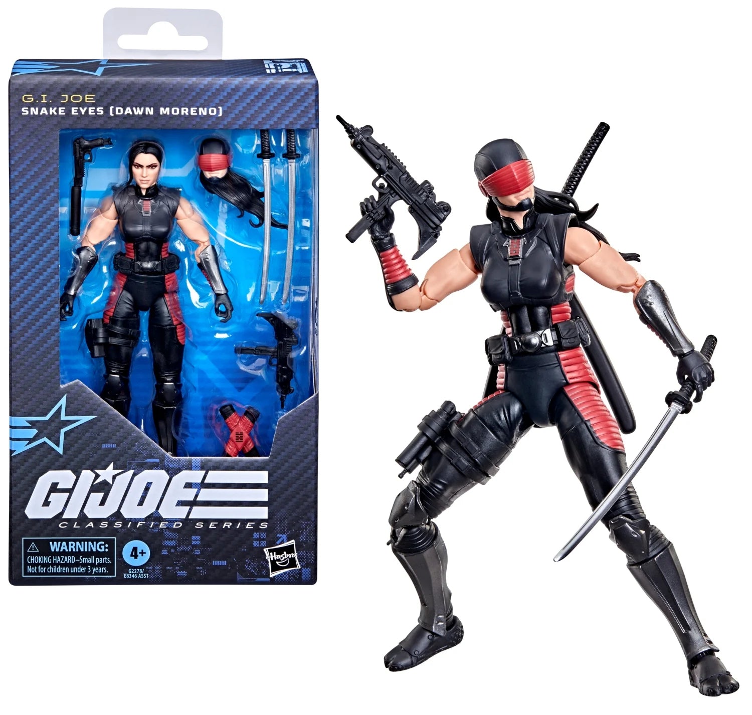 G.I. JOE - Snake Eyes (Dawn Moreno) - Fig. Classified Series #197 15cm