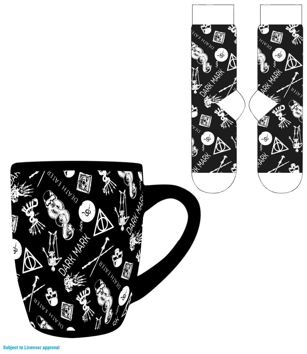HARRY POTTER - Dark Mark - Mug 315ml and Female Socks 36-41