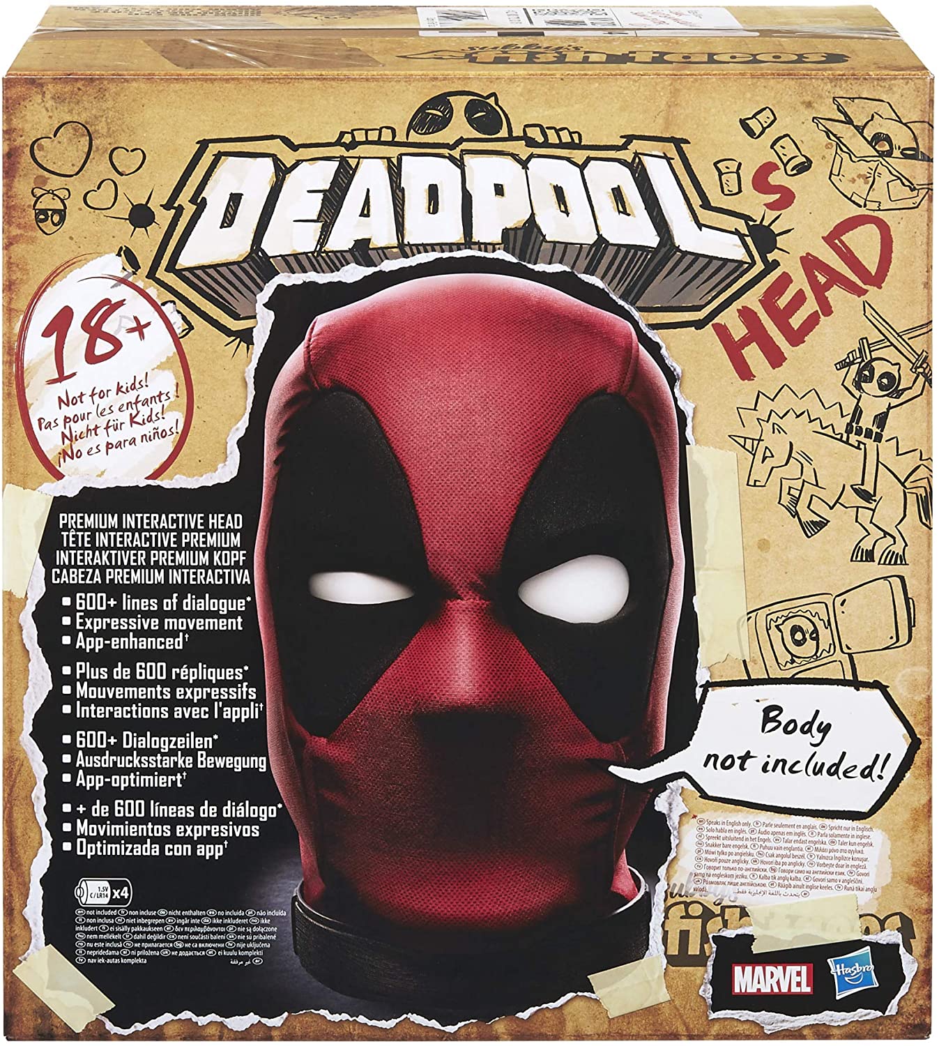 DEADPOOL - Premium Interactive Head (UK)