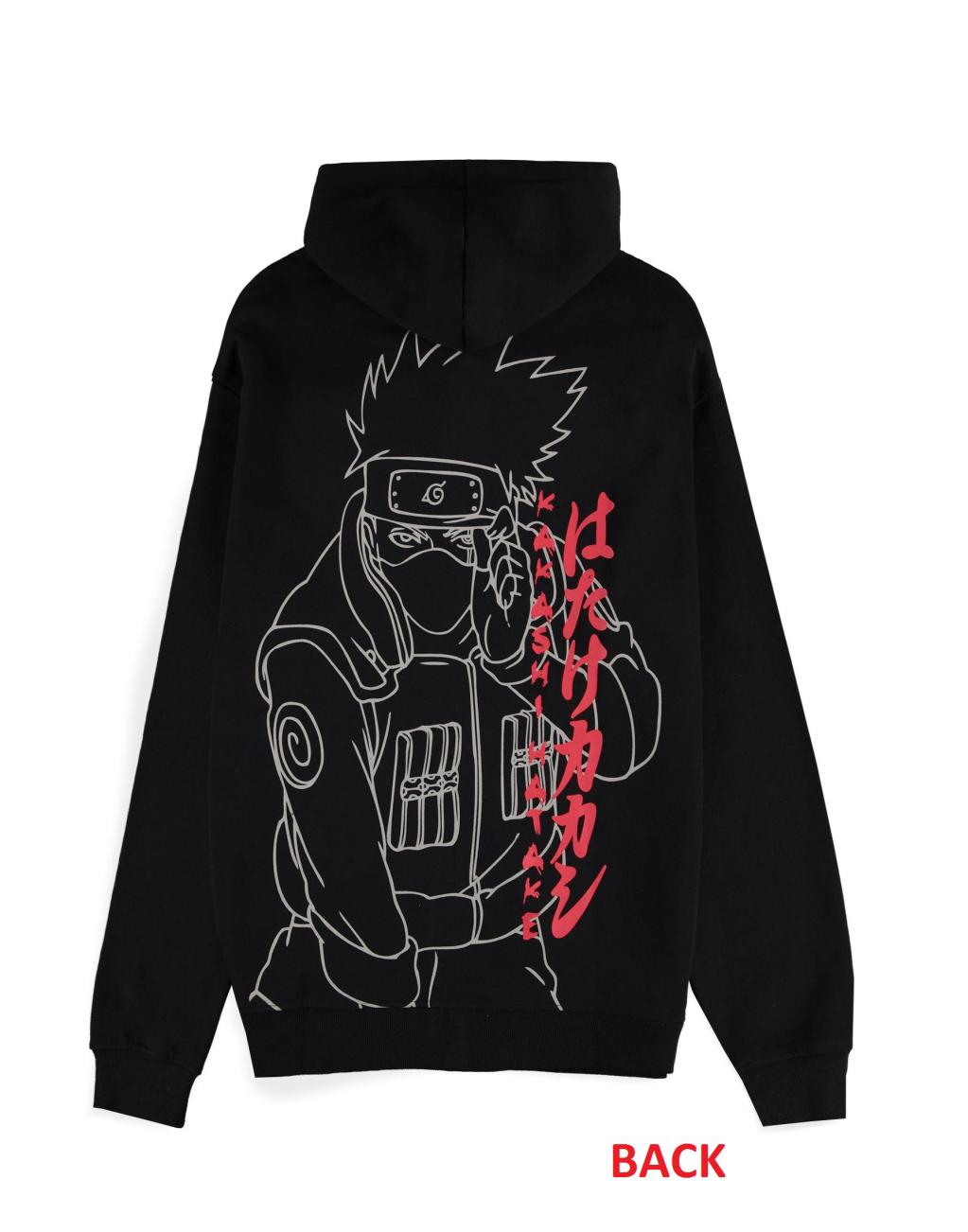 NARUTO Shippuden - Kakashi Line Art - Men's Zipper Hoodie (XL)