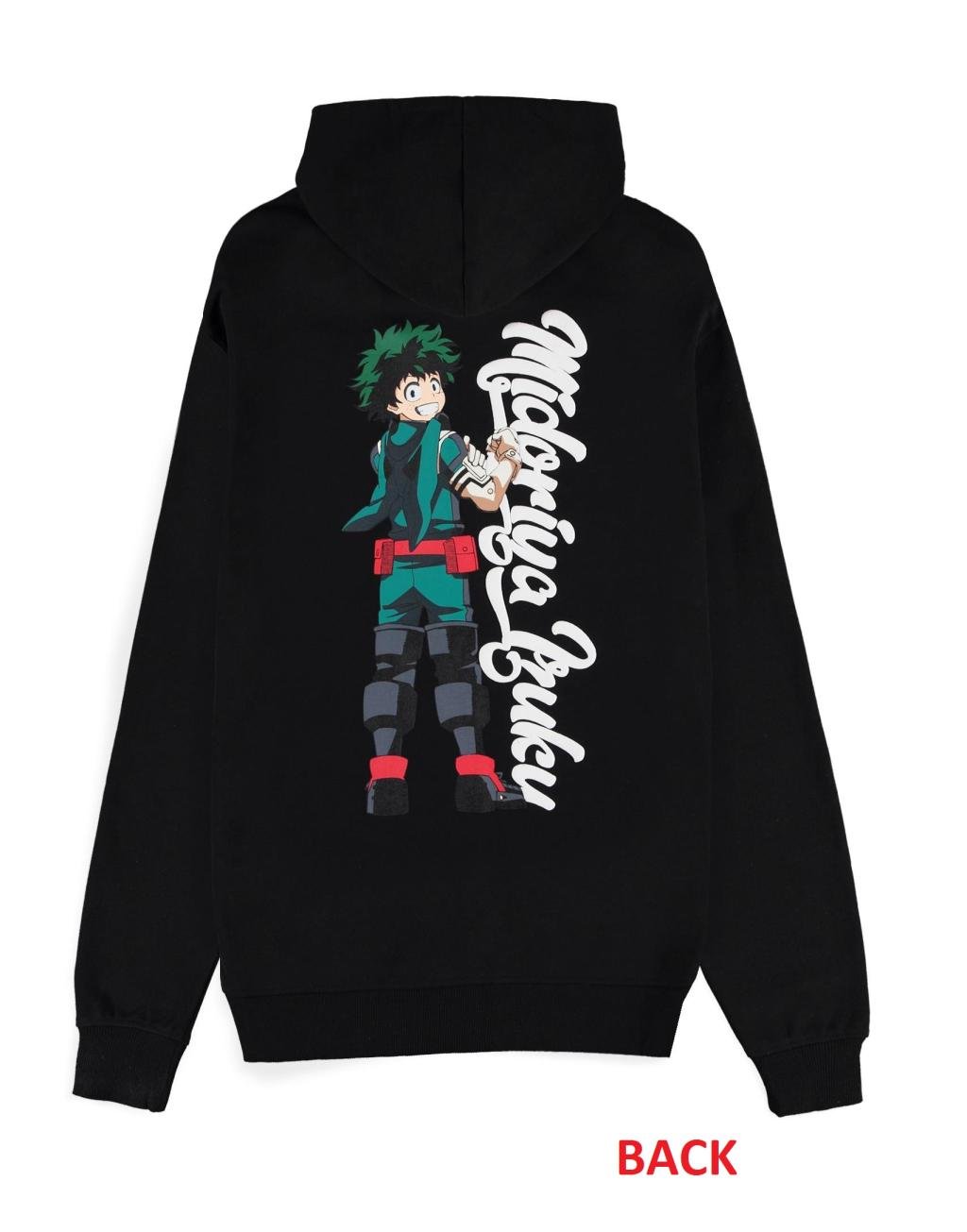 MY HERO ACADEMIA – Izuku – Herren-Kapuzenpullover mit Reißverschluss (XS)