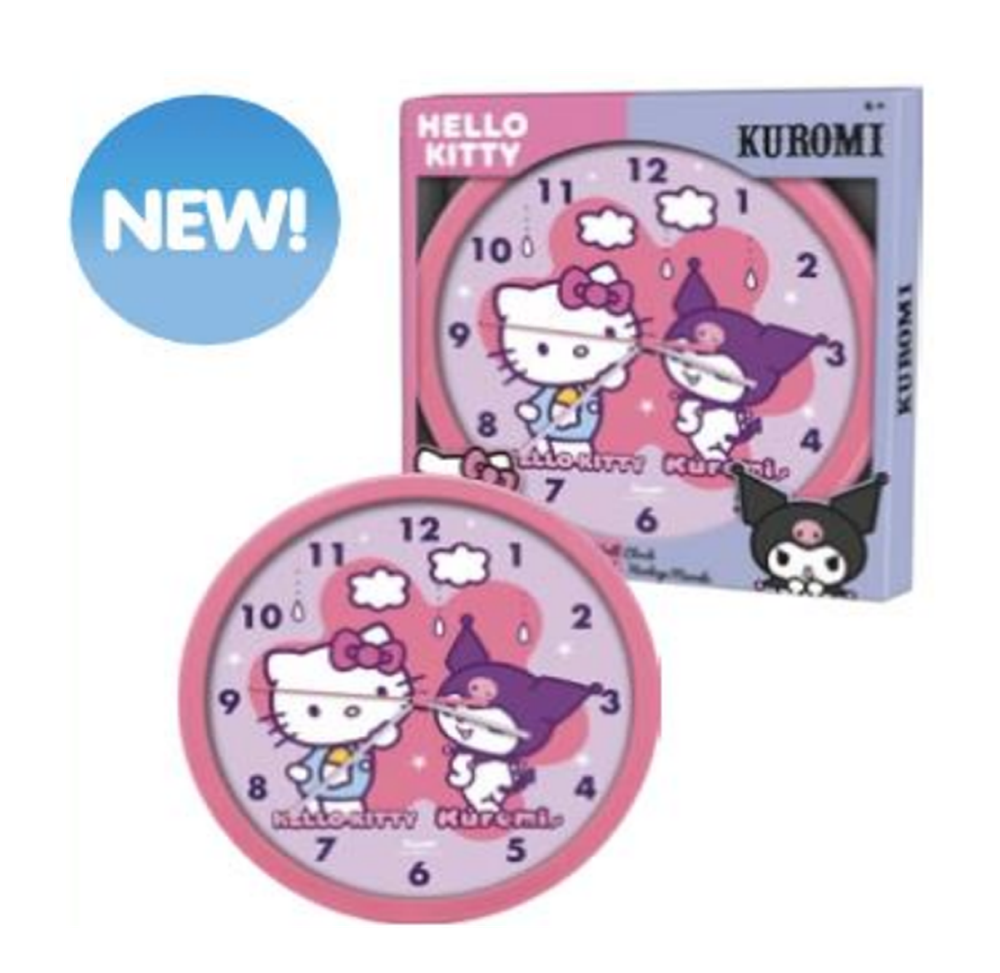 HELLO KITTY & KUROMI - Wall Clock