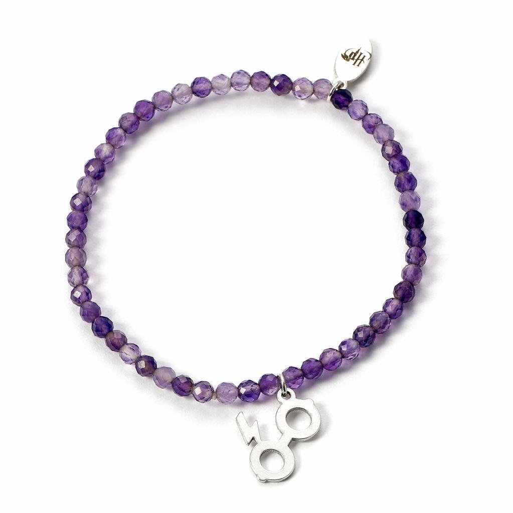 HARRY POTTER – Lightning Bolt – Charm- und Perlenarmband aus Sterlingsilber