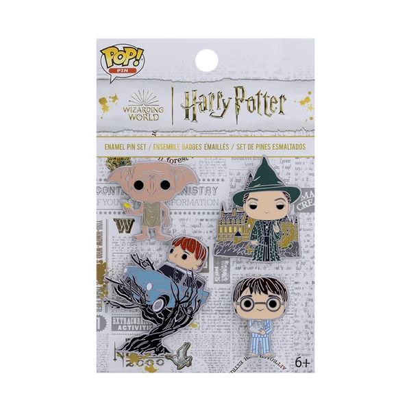 HARRY POTTER – Funko 4er-Pin-Set – Jubiläums-Kammer des Schreckens