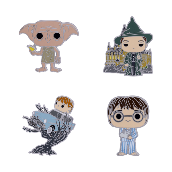 HARRY POTTER – Funko 4er-Pin-Set – Jubiläums-Kammer des Schreckens