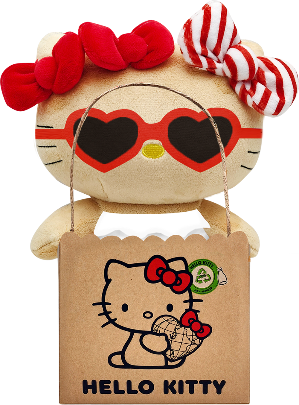 HELLO KITTY - Hello Kitty "Summer Days Glasses" - Plush 24cm