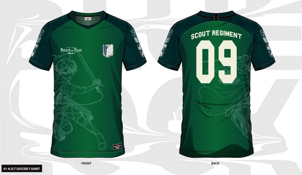 ATTACK ON TITAN - Scout Regiment 09 - Soccer Jersey Men (M)