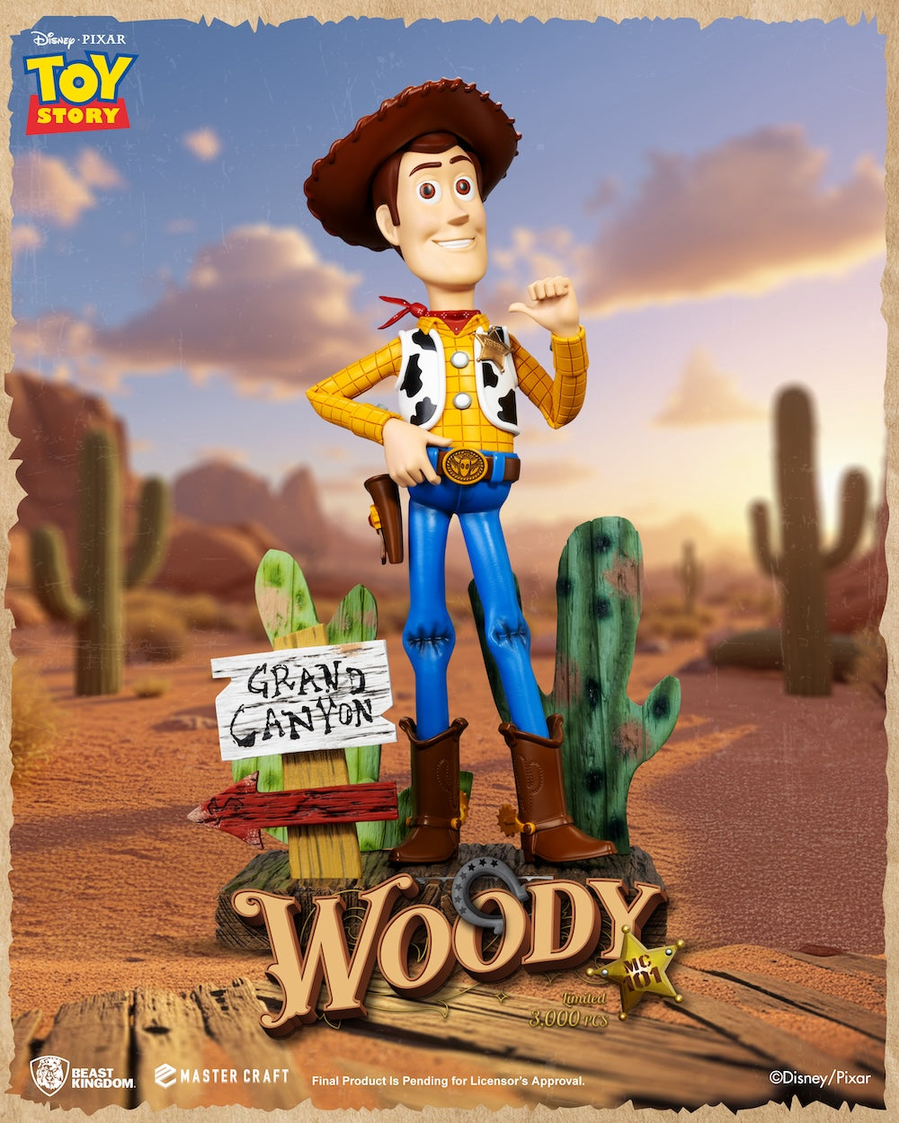 TOY STORY - Sheriff Woody - Statue Master Craft 44cm