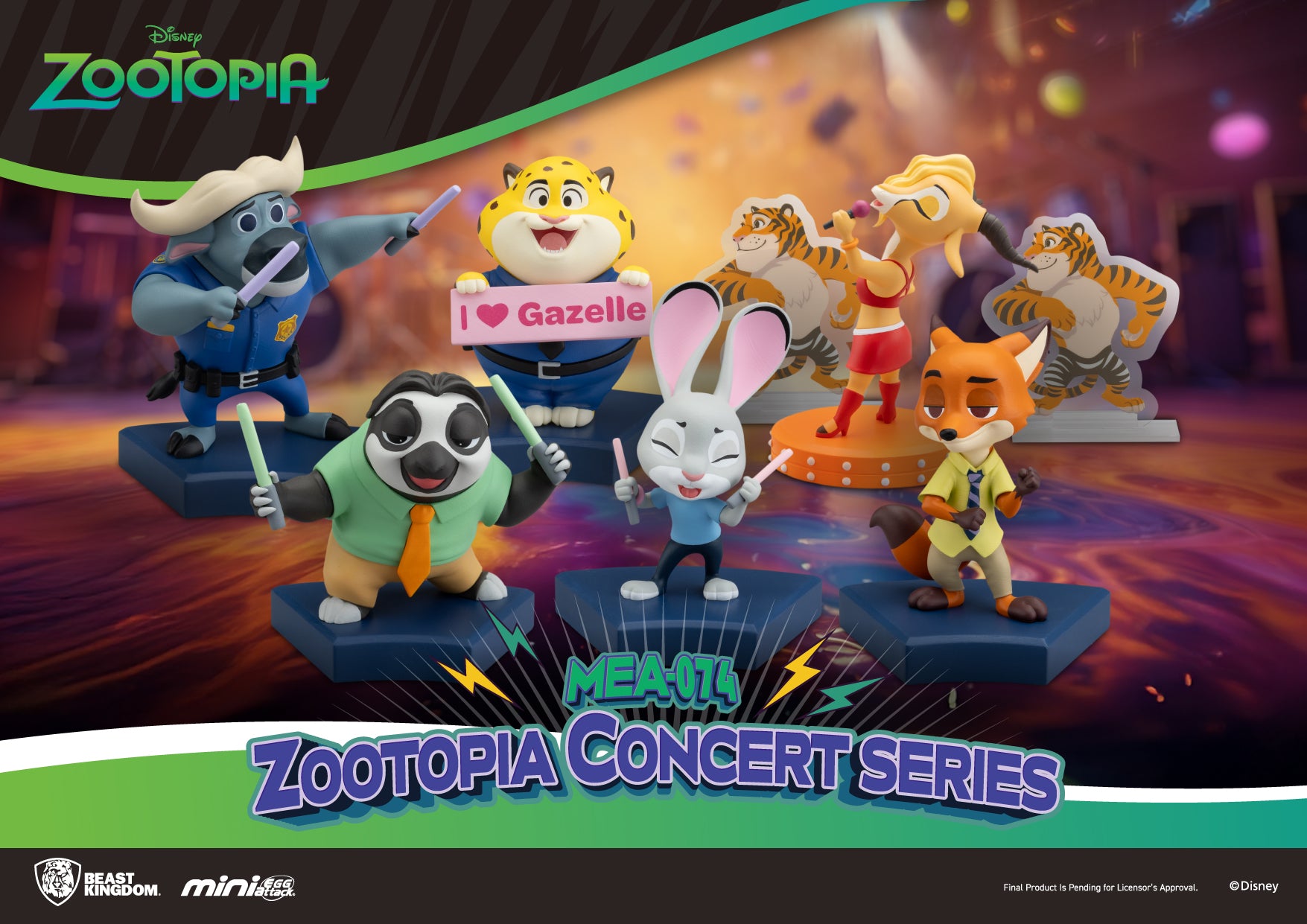 ZOOTOPIA - Concert Series - Set 6 Figurine Blind Box 8cm