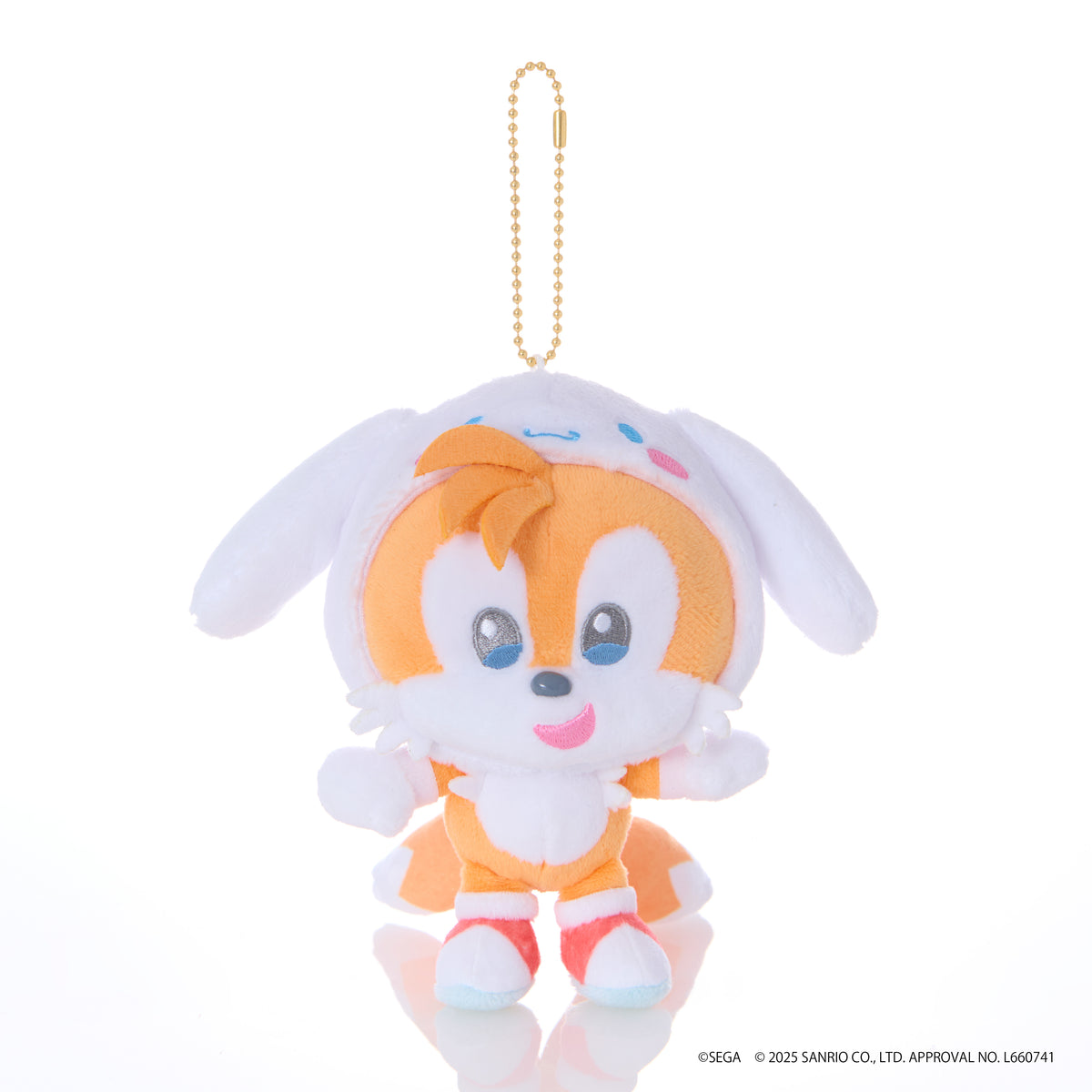 SONIC & FRIENDS X SANRIO - Tails x Cinnamoroll - Mascot Plush 8cm