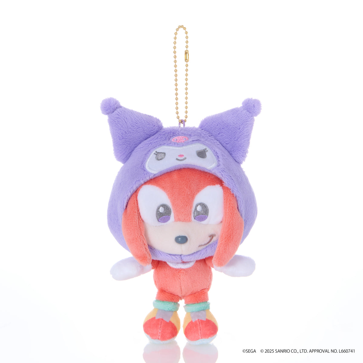 SONIC & FRIENDS X SANRIO - Knuckles x Kuromi - Mascot Plush 8cm