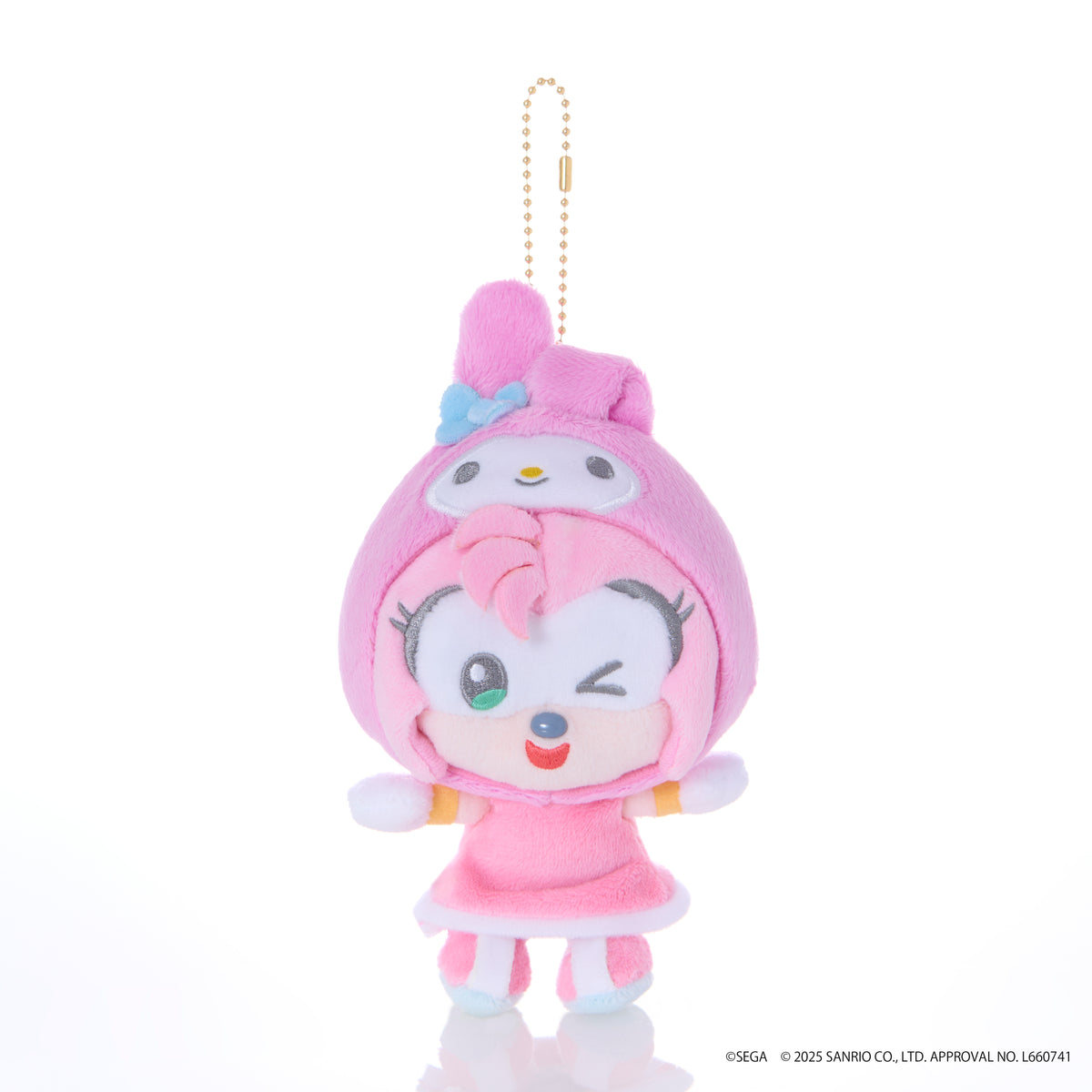 SONIC & FRIENDS X SANRIO - Amy x My Melody - Mascot Plush 8cm