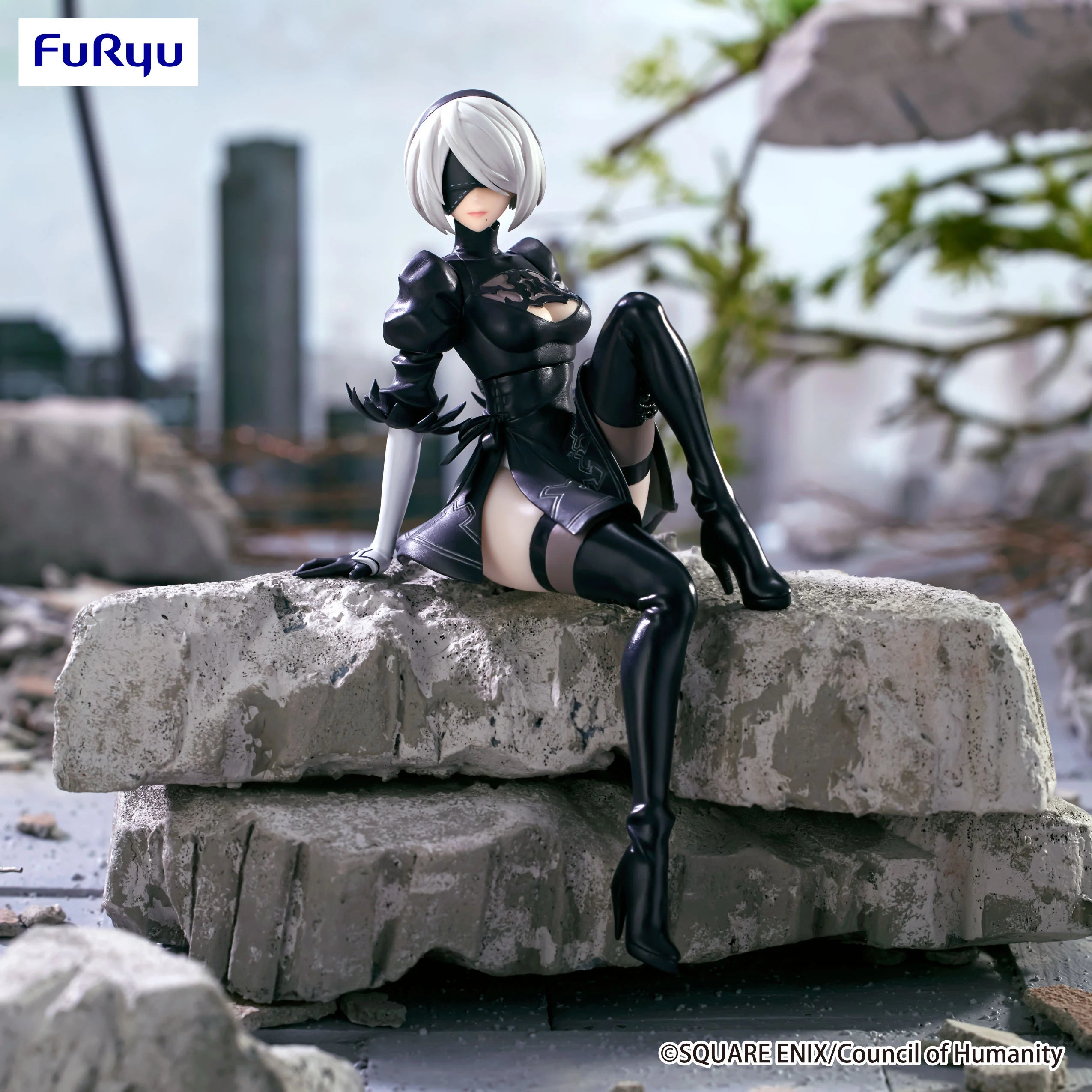 NIER AUTOMATA VER1.1A - 2B - Statue Noodle Stopper 13cm