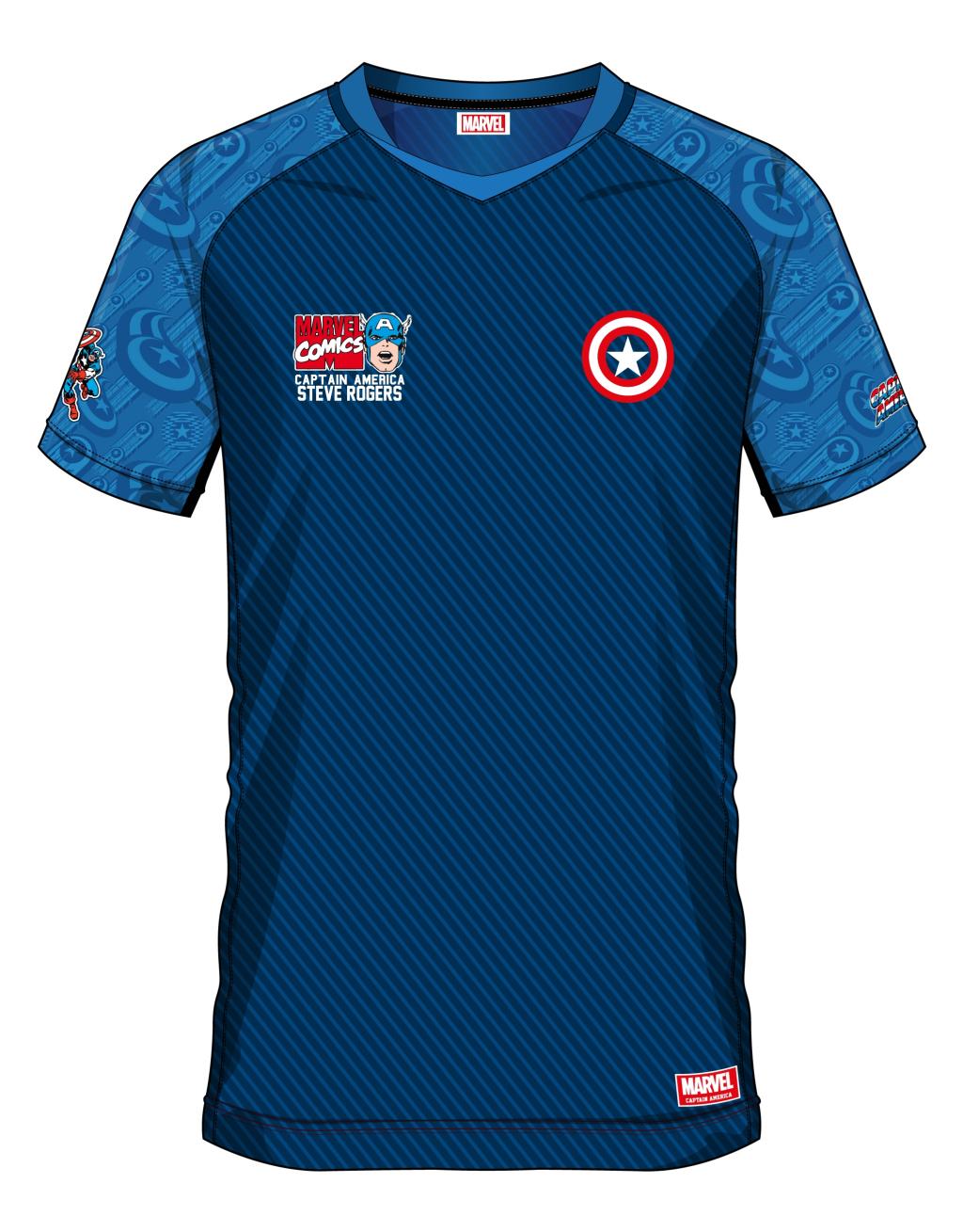 MARVEL - Captain America 41 - Maillot de Foot Homme (XL)