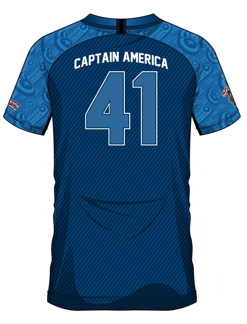 MARVEL - Captain America 41 - Maillot de Foot Homme (XL)