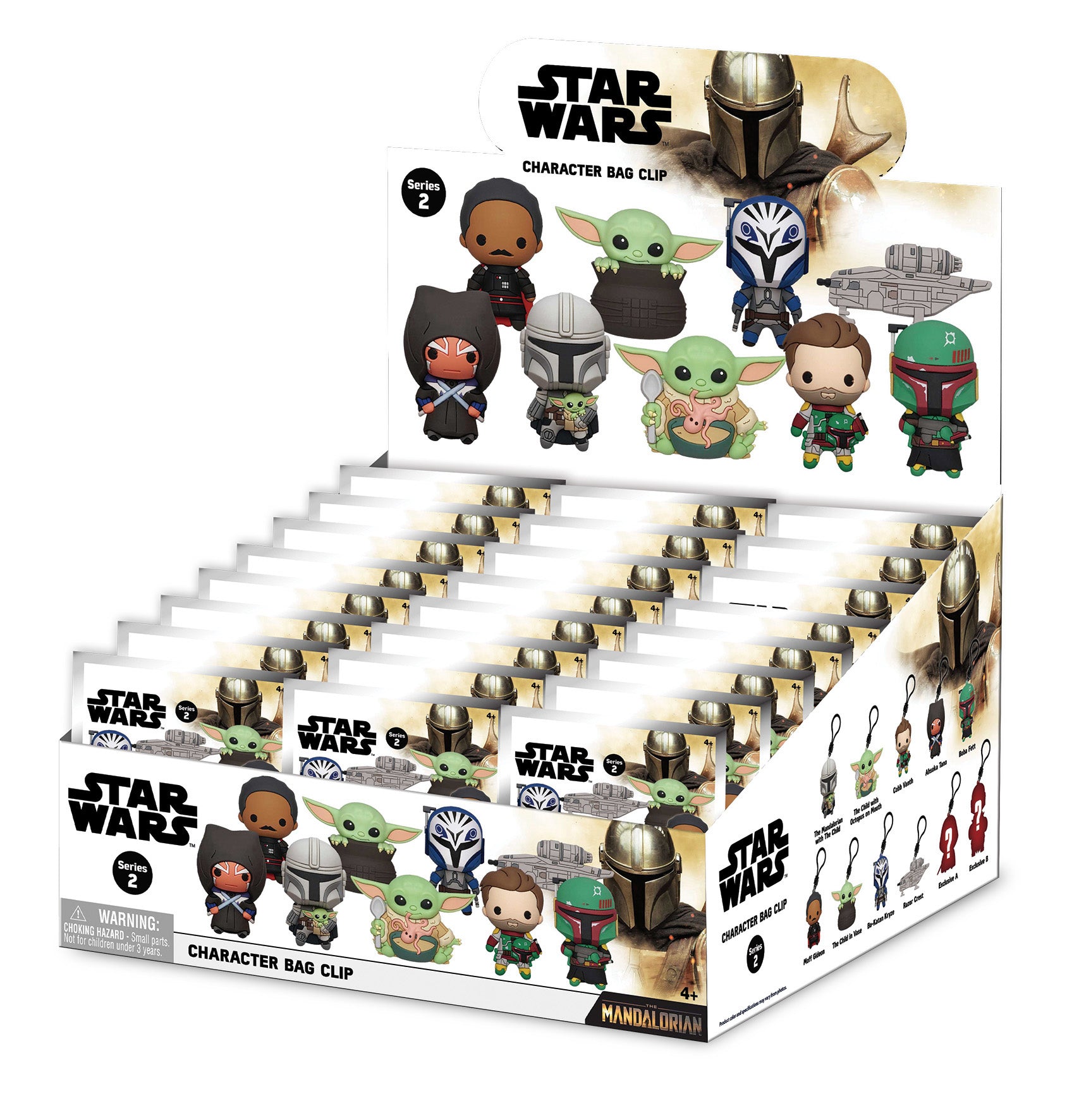 STAR WARS - Mandalorian Series 2 - 3D Foam Bag Clip (Display 24 Pcs)