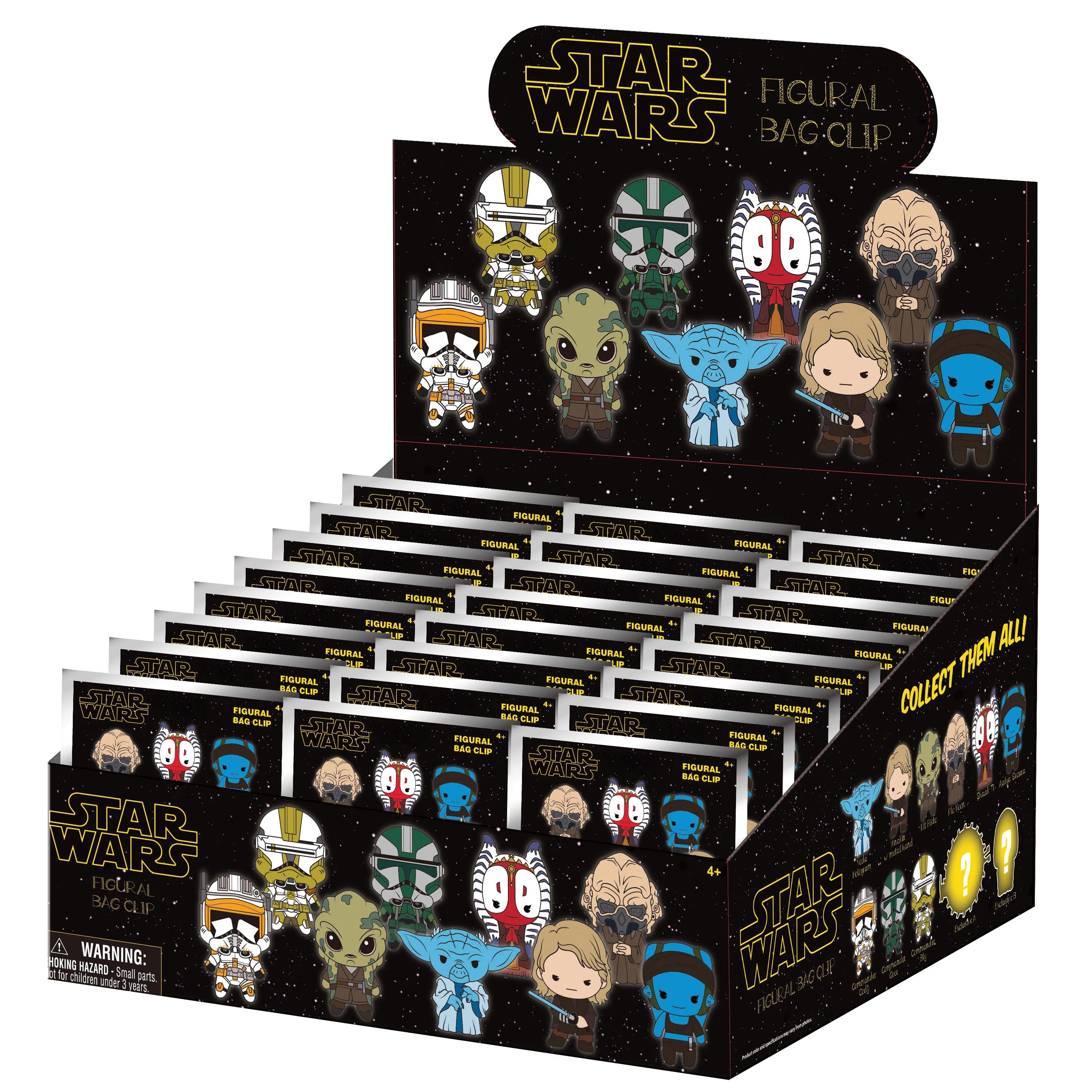 STAR WARS 3 - Series 1 - 3D Foam Bag Clip (Display 24 Pcs)