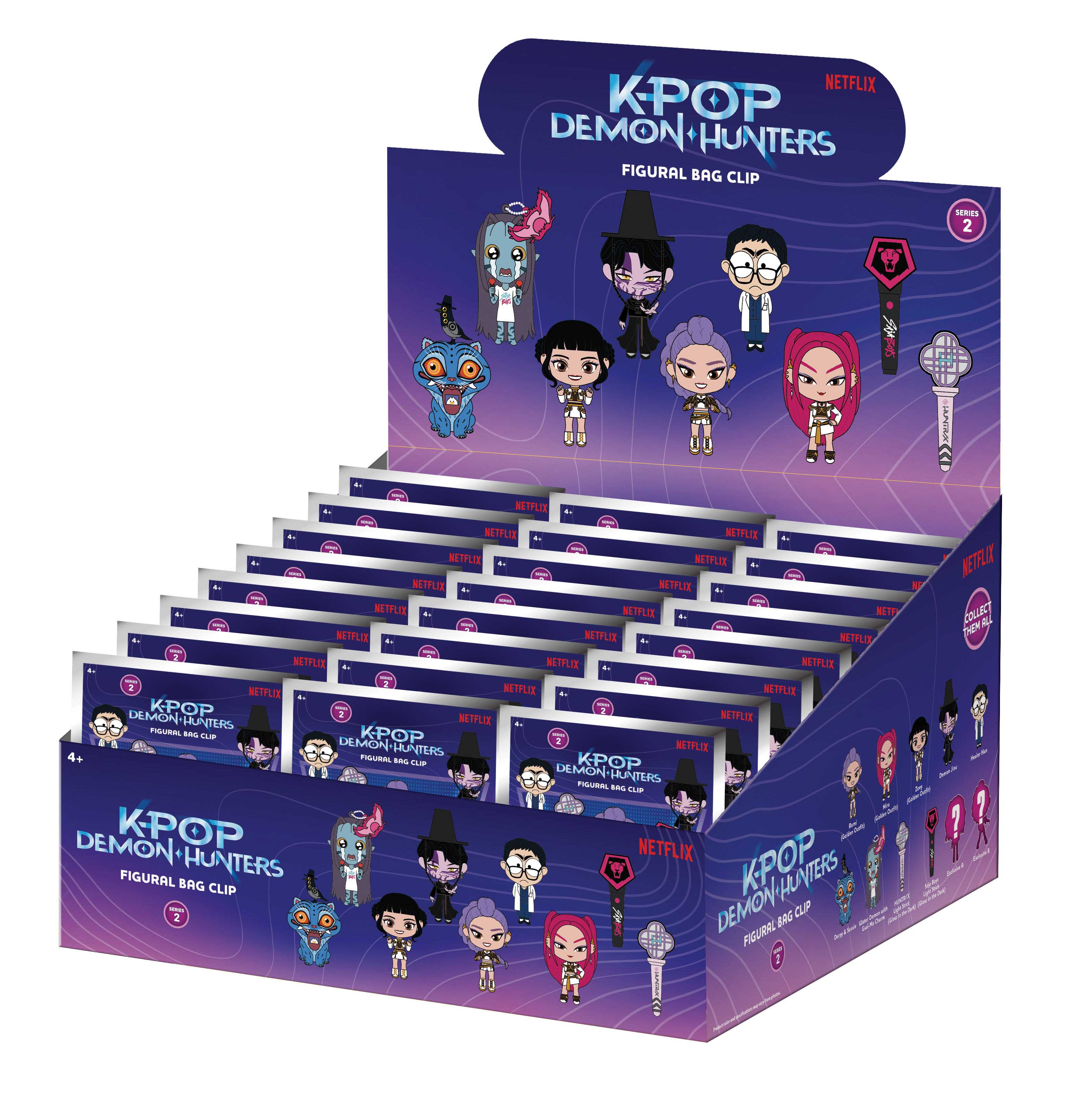 K-POP DEMON HUNTERS - Series 2 - 3D Foam Bag Clip (Display 24 Pcs)