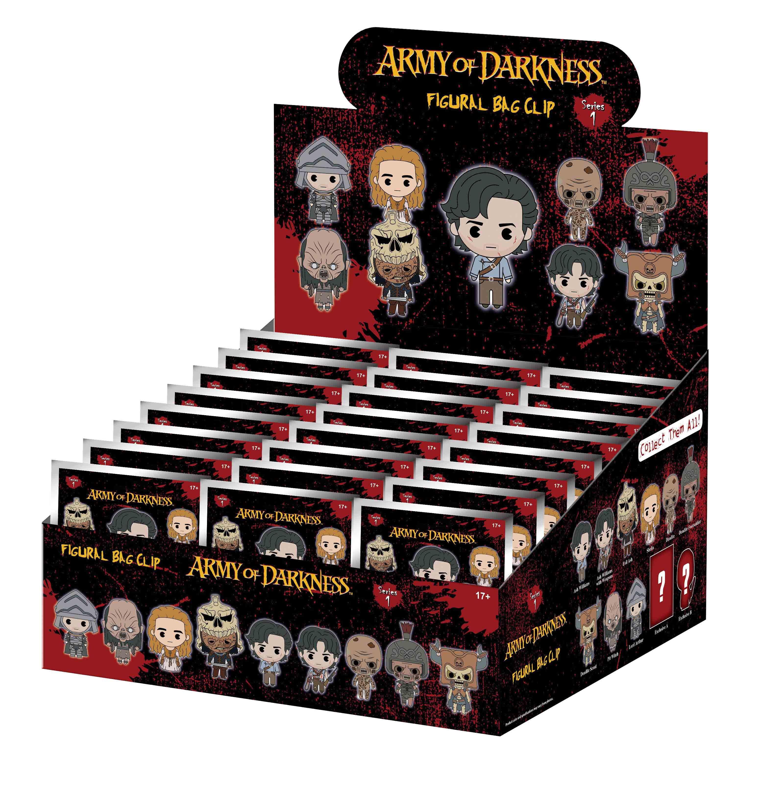 ARMY OF DARKNESS - Series 1 - 3D Foam Bag Clip (Display 24 Pcs)