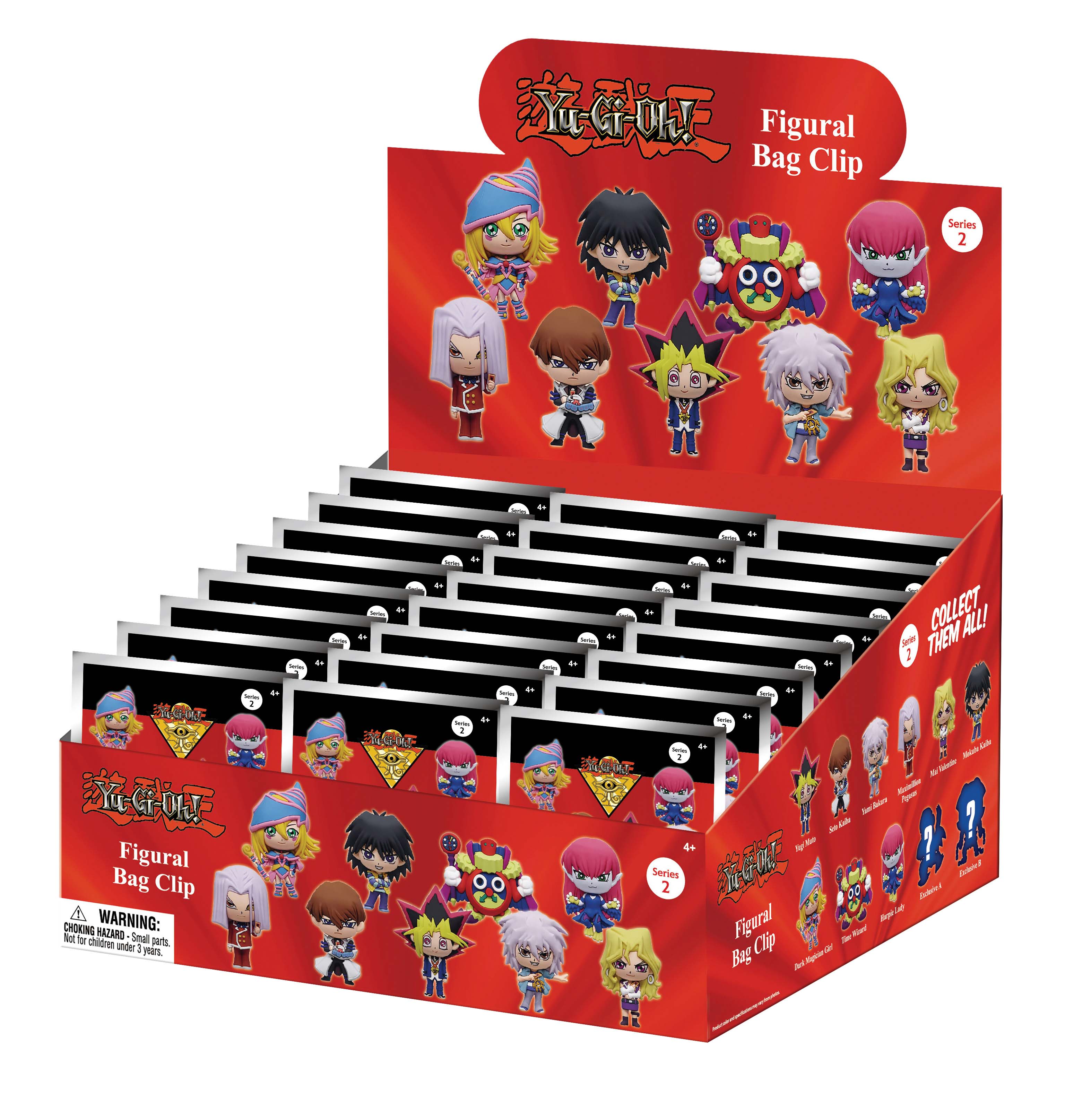 YU-GI-OH - Series 2 - 3D Foam Bag Clip (Display 24 Pcs)