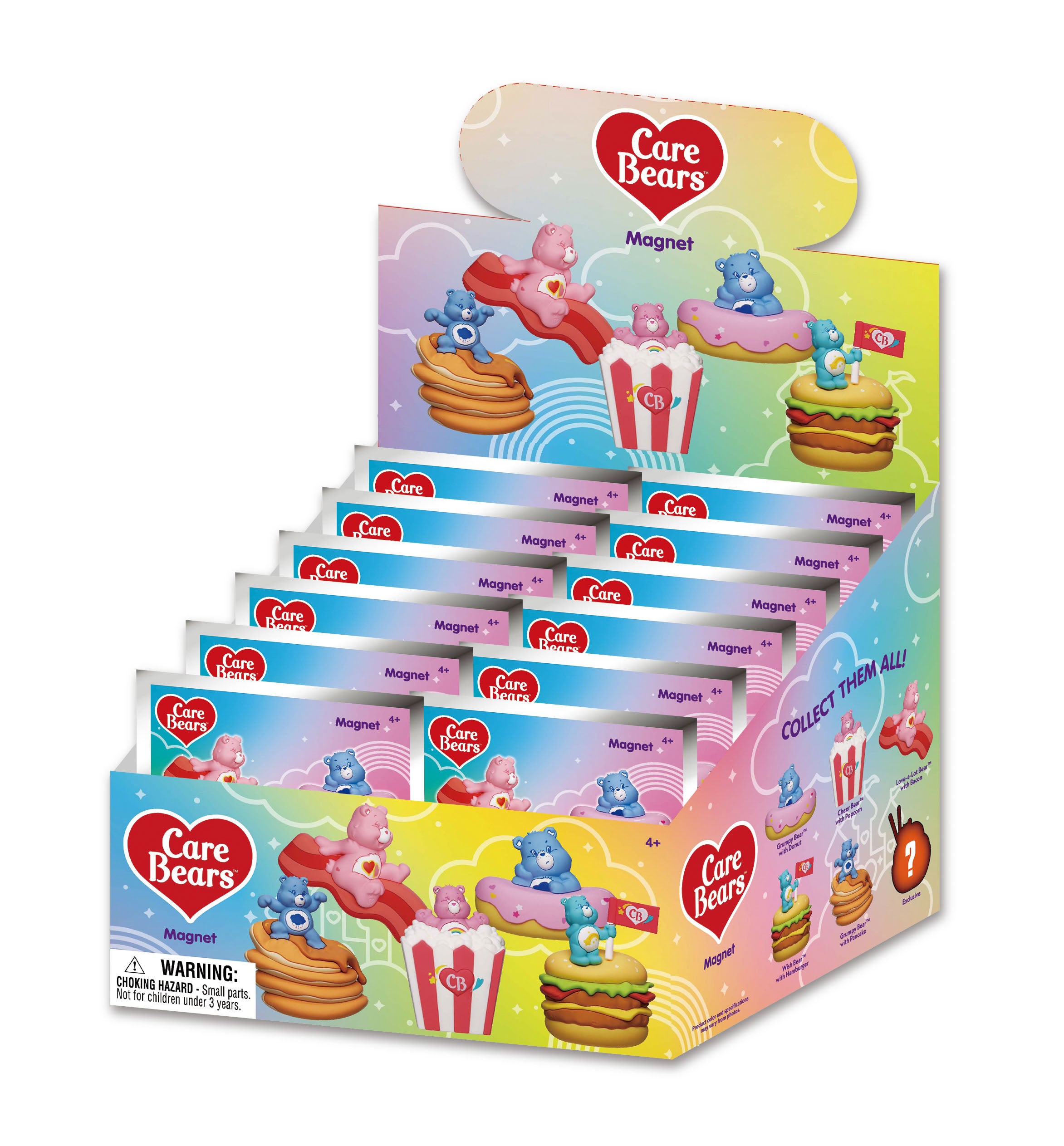 CARE BEARS - Series 1 - 3D Foam Magnets in blind bags (Display 12 Pcs)