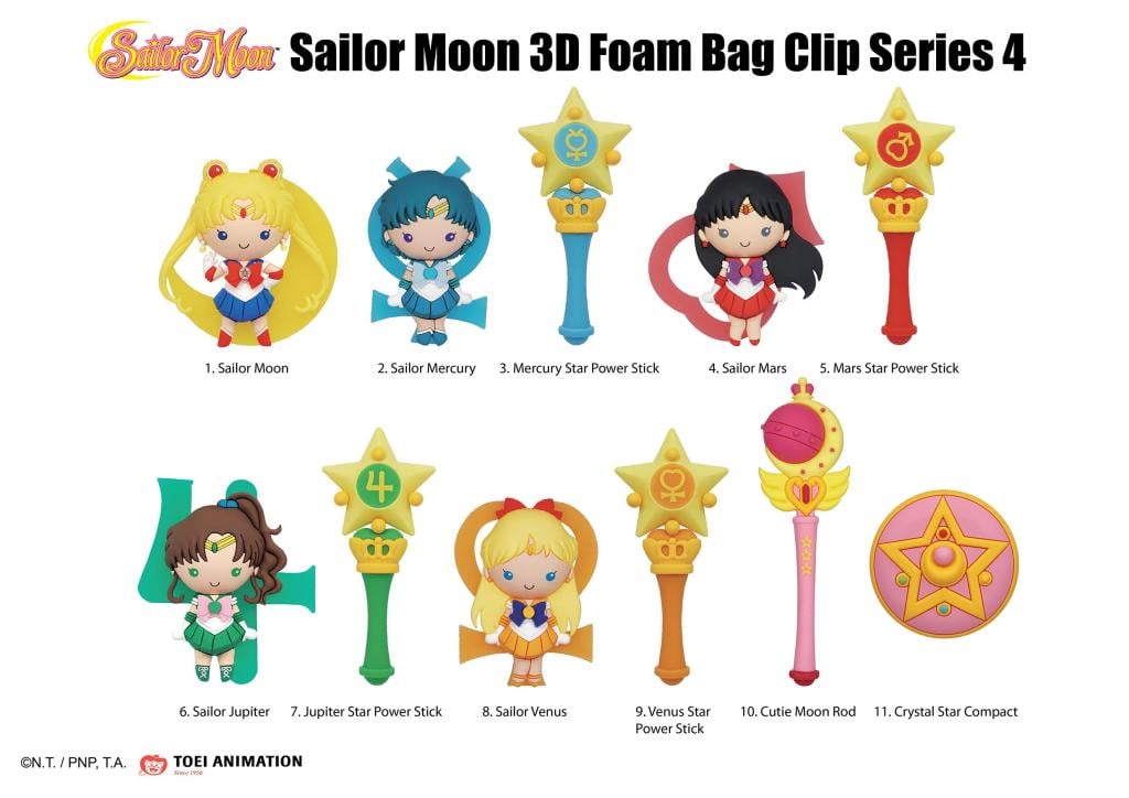 SAILOR MOON - Series 4 - 3D Foam Bag Clip (Display 24 Pcs)