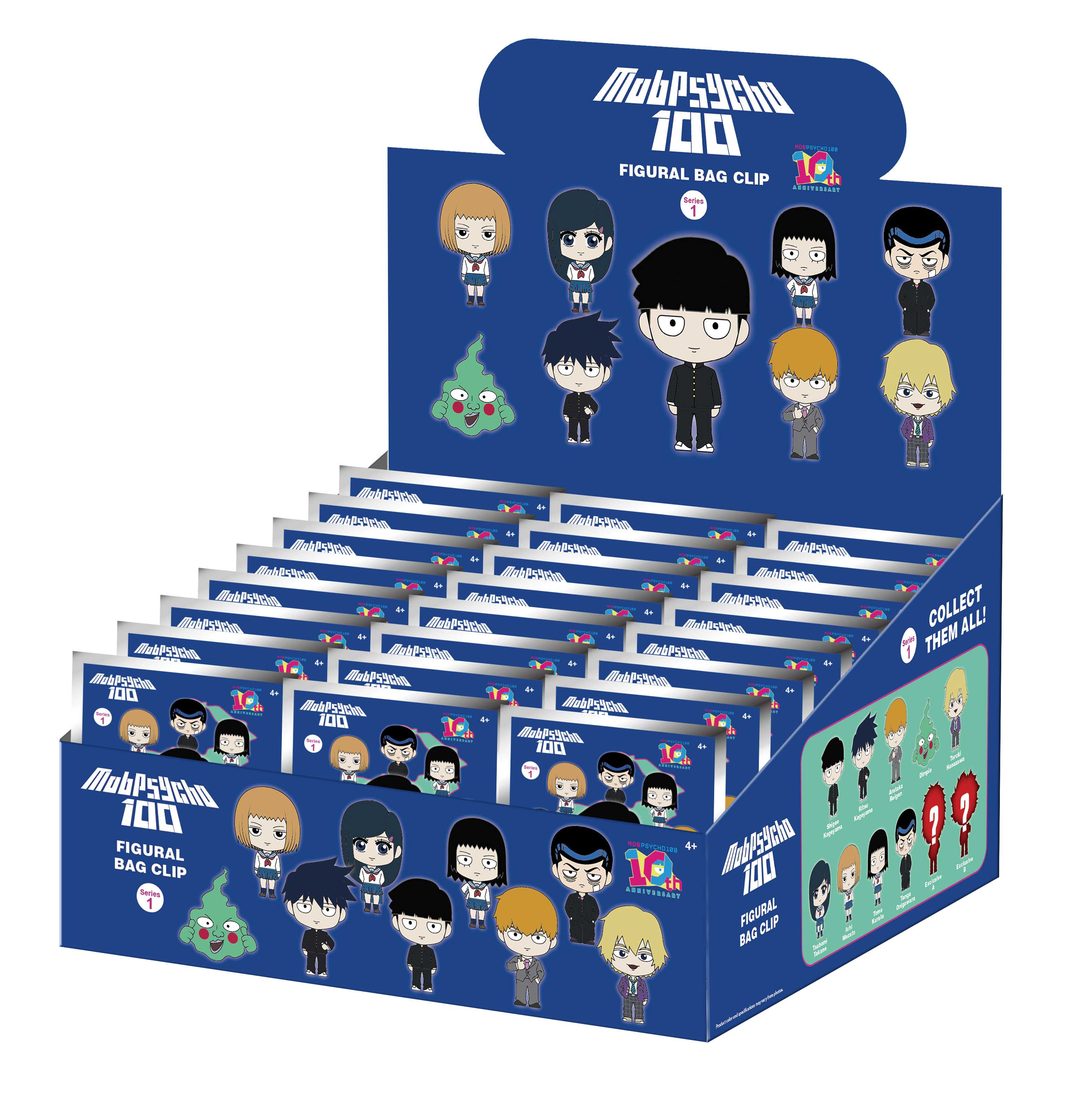 MOB 100 - Series 1 - 3D Foam Bag Clip (Display 24 Pcs)